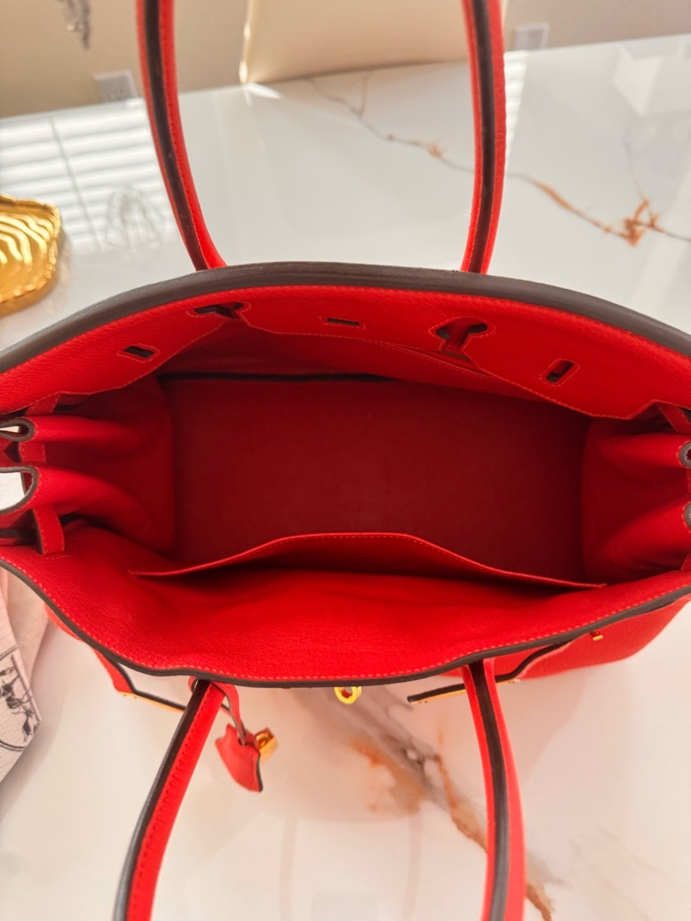 Hermes Birkin 35 clemence rouge pivoine 2015 - Picture 11 of 16